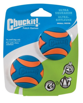Chuckit! Ultra Squeaker Ball Small 2pak [31537]