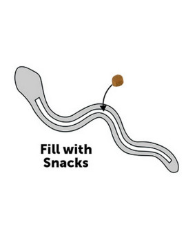 Flamingo Sneaky Snake Wąż na przysmaki TPR zielony [519436]