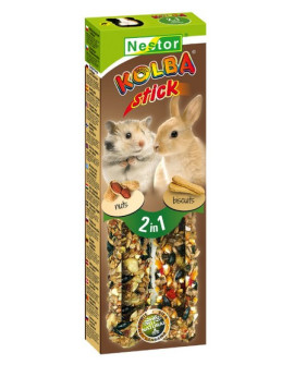 Nestor Kolba 2w1 Gryzoń biszkopt i orzech 2szt