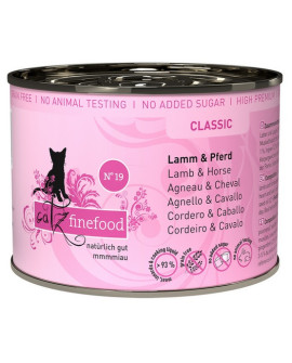 Catz Finefood Classic N.19 Jagnięcina i Konina puszka 200g
