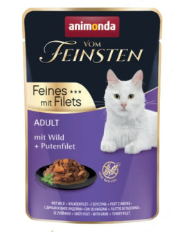 Animonda vom Feinsten Cat Adult Dziczyzna + filet z indyka saszetka 85g