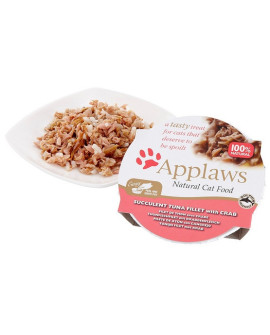 Applaws miseczka dla kota Filet z Tuńczyka z Krabami 60g