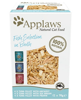 Applaws saszetki dla kota Fish Selection Multi Pack 12x70g