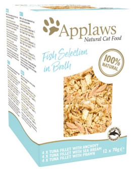 Applaws saszetki dla kota Fish Selection Multi Pack 12x70g