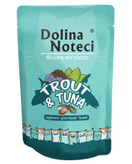 Dolina Noteci Superfood Kot Pstrąg i tuńczyk saszetka 85g