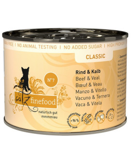 Catz Finefood Classic N.07 Wołowina i cielęcina puszka 200g