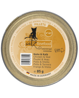 Catz Finefood Filety N.407 Kurczak/Cielęcina tacka 85g