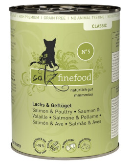Catz Finefood Classic N.05 Łosoś i drób puszka 400g
