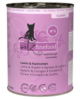 Catz Finefood Classic N.11 Jagnięcina i Królik puszka 400g