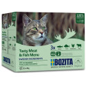 Bozita Cat Multibox z mięsem i rybą w galaretce saszetki 12x85g