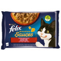 Felix Sensations Sauces Wiejskie Smaki indyk/jagnięcina w sosie saszetki 4x85g