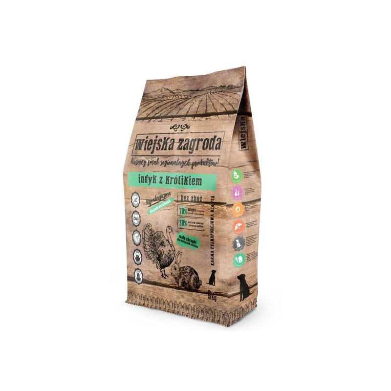 Wiejska Zagroda Indyk Z Królikiem Small 9Kg