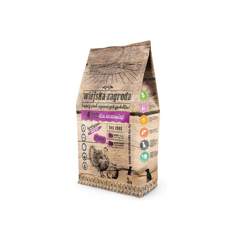 Wiejska Zagroda Indyk Z Jabłkiem Puppy 2Kg