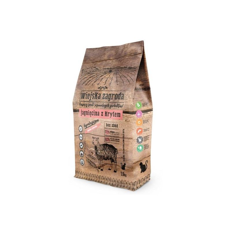 Wiejska Zagroda Kot - Jagnięcina Z Krylem 1,6Kg