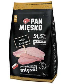 Pan Mięsko Karma Sucha Dla Psa - Indyk I Bażant Chrupki S 3Kg