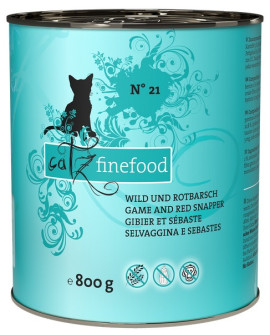 Catz Finefood Classic N.21 Dziczyzna i Karmazyn puszka 800g