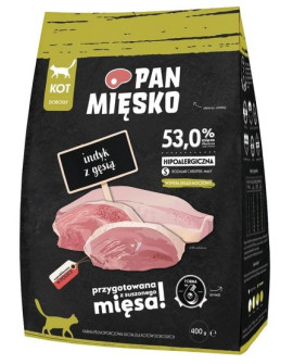 Pan Mięsko Karma Sucha Dla Kota - Indyk I Gęś Chrupki S 400G