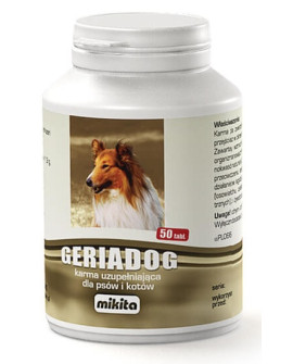 Mikita Geriadog 50 Tabletek - Preparat Dla Starszych Lub Osłabionych Psów I Kotów