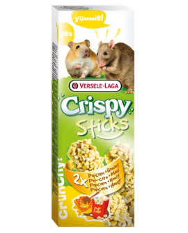 Versele-Laga Crispy Sticks Hamster & Rat Popcorn & Honey - Kolby Dla Chomików I Szczurów Z Popcornem I Miodem 110G