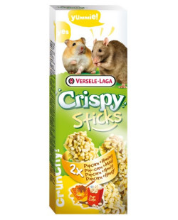 Versele-Laga Crispy Sticks Hamster & Rat Popcorn & Honey - Kolby Dla Chomików I Szczurów Z Popcornem I Miodem 110G