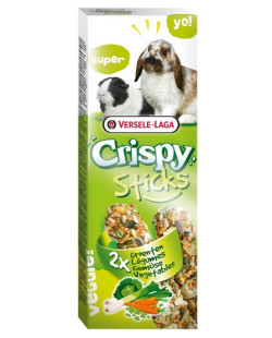Versele-Laga Crispy Sticks Rabbit & Guinea Pig Vegetables - Kolby Dla Królików I Świnek Z Warzywami 110G