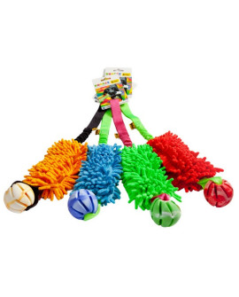 Dingo Zabawka Dla Psa - Szarpak Mop Bungee Z Piłką Pomarańczowy