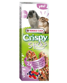 Versele-Laga Crispy Sticks Rabbit & Chinchilla Forest Fruits - Kolby Dla Królików I Szynszyli Z Leśnymi Owocami 110G