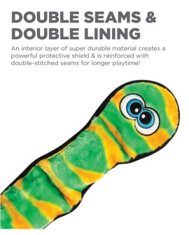 Outward Hound Invincibles Snake Orange/Green 12 Piszczałek [32005]