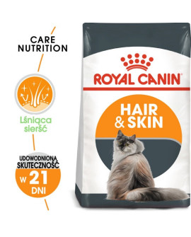 Royal Canin Hair&Skin Care Karma Sucha Dla Kotów Dorosłych, Lśniąca Sierść I Zdrowa Skóra 400G