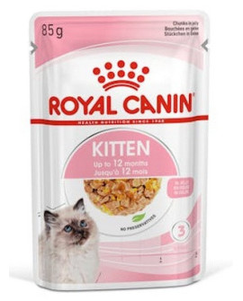 Royal Canin Kitten W Galaretce Karma Mokra Dla Kociąt Do 12 Miesiąca Życia Saszetka 85G