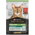 Purina Pro Plan Cat Sterilised Wołowina Saszetka 4X85G 3+1 Gratis