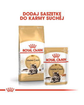Royal Canin Maine Coon Karma Mokra W Sosie Dla Kotów Dorosłych Rasy Maine Coon Saszetka 85G