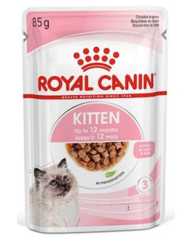 Royal Canin Kitten W Sosie Karma Mokra Dla Kociąt Do 12 Miesiąca Życia Saszetka 85G