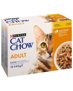 Purina Cat Chow Kurczak I Cukinia Saszetki 10X85G