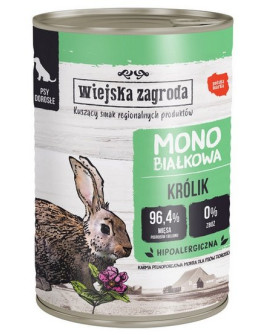 Wiejska Zagroda Monobiałkowa Królik Puszka 400G