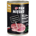 Pan Mięsko Karma Mokra Dla Psa Wieprzowina Z Jagnięciną Puszka 400G