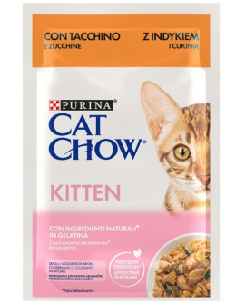 Purina Cat Chow Kitten Indyk I Cukinia Saszetka 85G