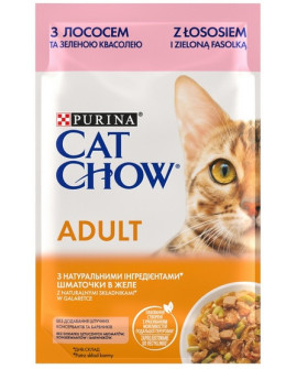 Purina Cat Chow Łosoś I Zielona Fasolka Saszetka 85G