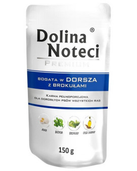 Dolina Noteci Premium Pies Dorsz Z Brokułami Saszetka 150G