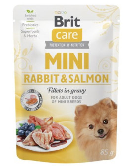 Brit Care Dog Mini Rabbit & Salmon Saszetka 85G