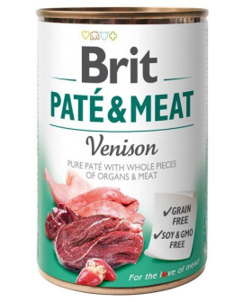 Brit Pate & Meat Dog Venison Puszka 800G