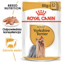 Royal Canin Yorkshire Terrier Adult Karma Mokra - Pasztet, Dla Psów Dorosłych Rasy Yorkshire Terrier Saszetka 85G