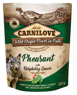 Carnilove Dog Pheasant & Raspberry Leaves - Bażant I Liście Maliny Saszetka 300G