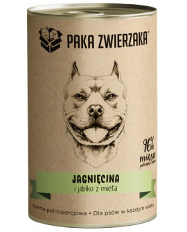 Paka Zwierzaka Jagnięcina I Jabłko Z Miętą Puszka 400G