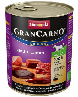 Animonda Grancarno Original Adult Rind Lamm Wołowina + Jagnięcina Puszka 800G