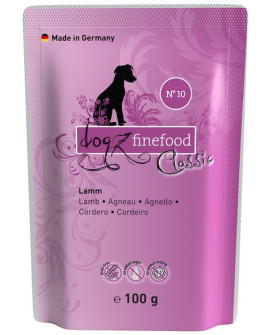 Dogz Finefood Classic N.10 Jagnięcina Saszetka 100G