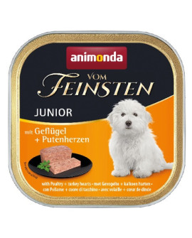 Animonda Vom Feinsten Dog Junior Drób I Serca Indyka 150G