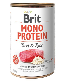 Brit Mono Protein Beef & Rice Puszka 400G