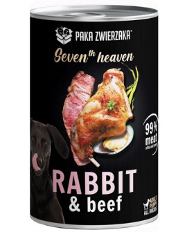 Paka Zwierzaka Seventh Heaven Rabbit & Beef Puszka 400G