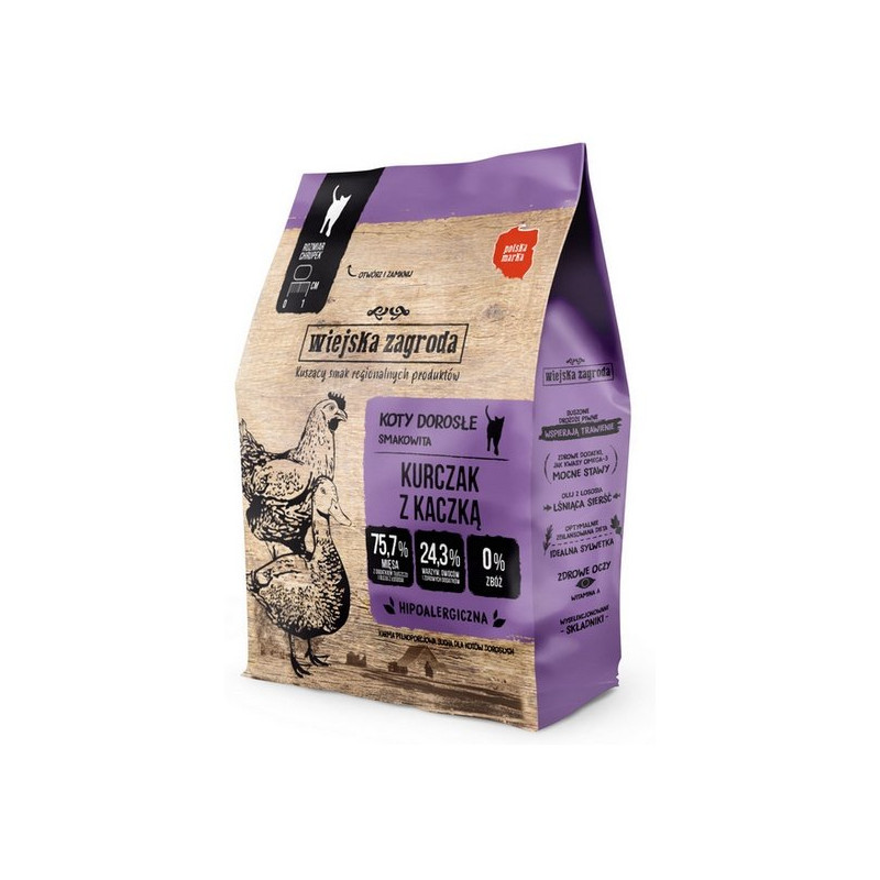 Wiejska Zagroda Kot - Kurczak Z Kaczką 400G